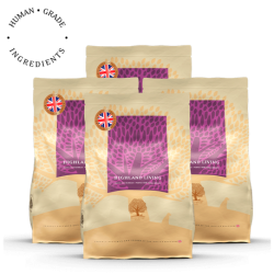 Lot de 4 x 2.5kg HIGHLAND LIVING PETIT CHIEN